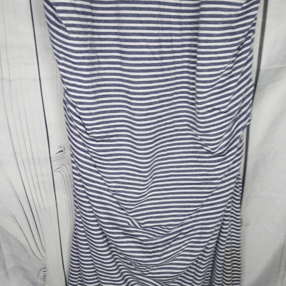 Victoria's Secret Striped Rouched Sides Sleeveless Maxi Dress - Picture 13 of 16